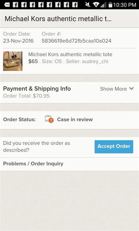 tracking Michael Kors order